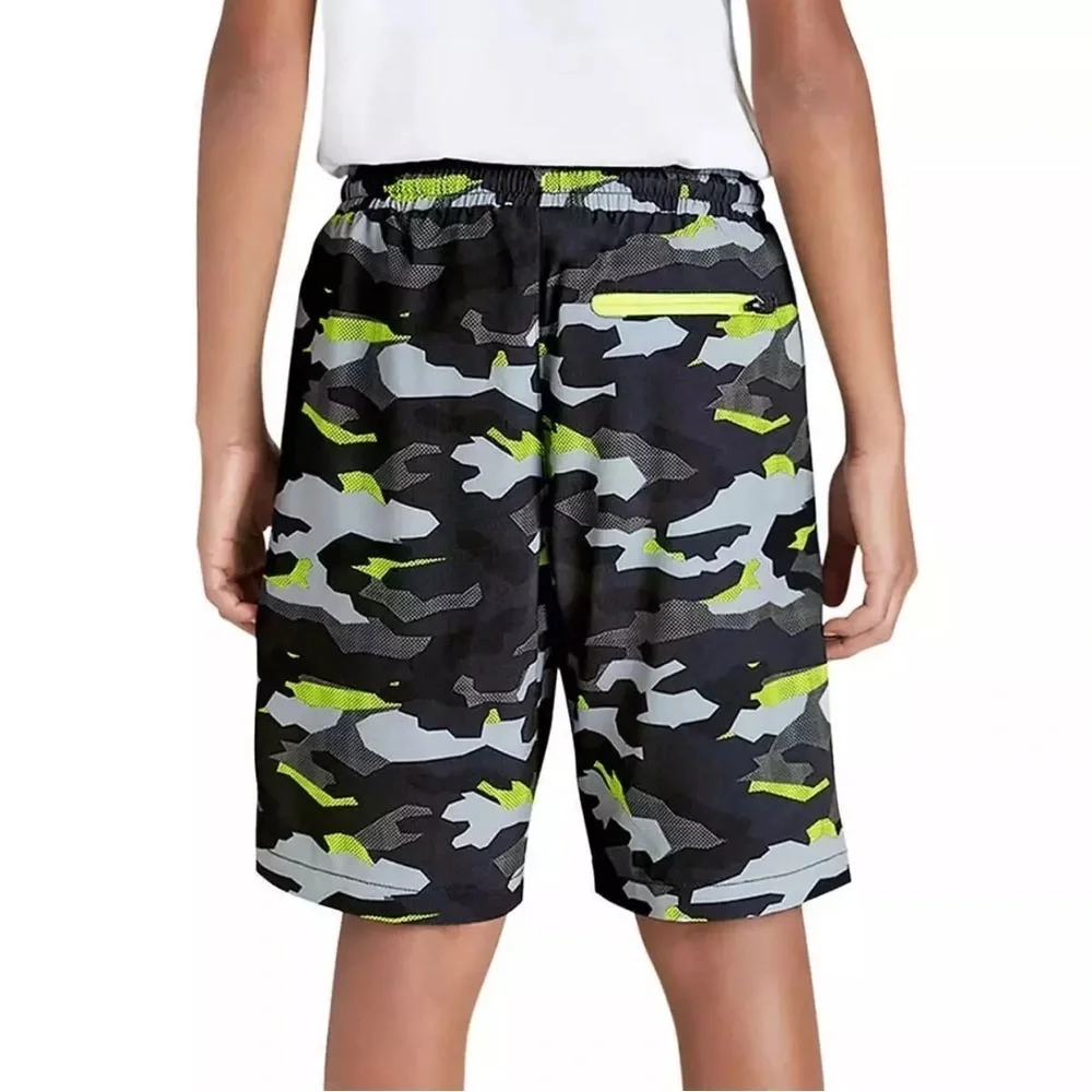 Eddie Bauer Big Boy's 2-pack Hybrid Quick Dry Mesh Lined Active Shorts Small 7/8